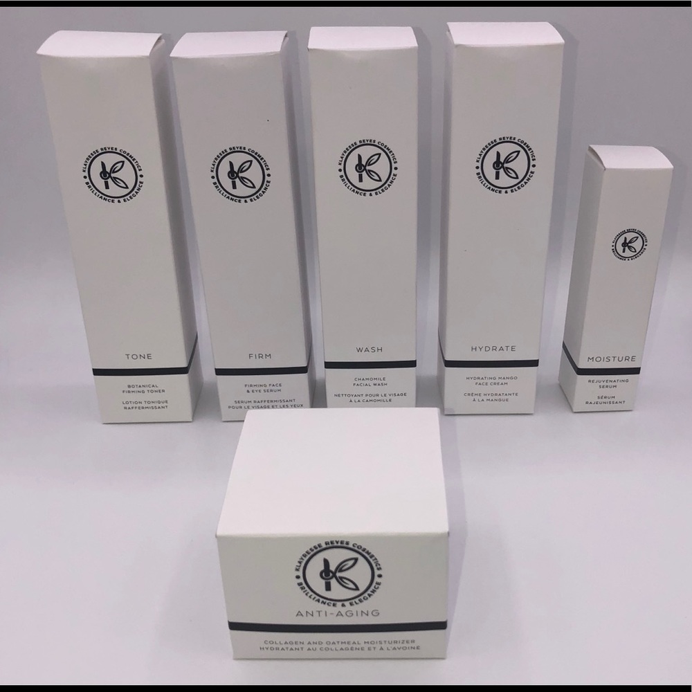 Organic skin care set.